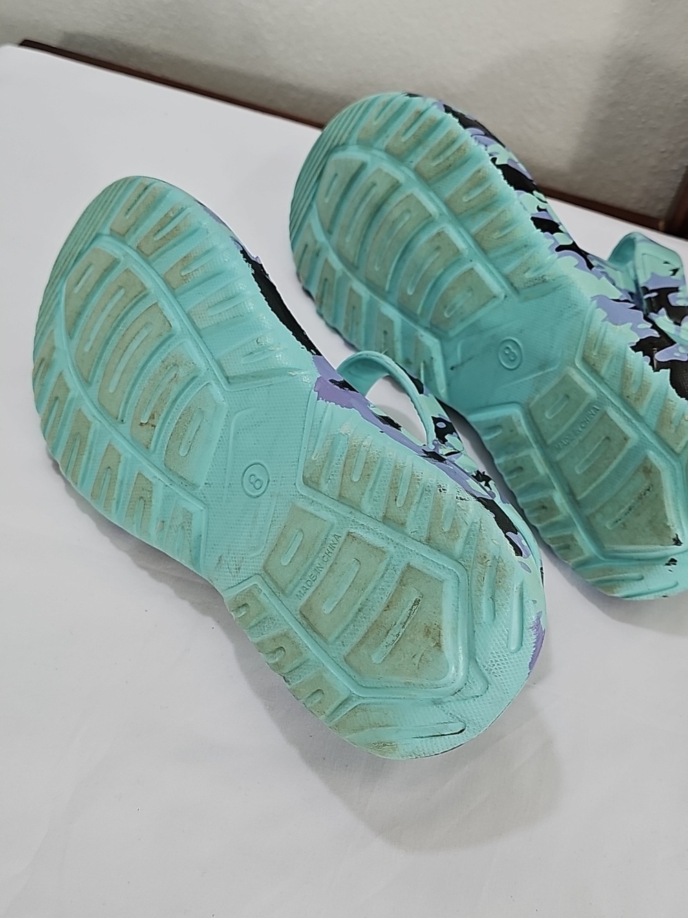 Ocean + Coast Minty Aqua Tie Dye Sandals Size 8 Womens Brands - Picture 12 of 14